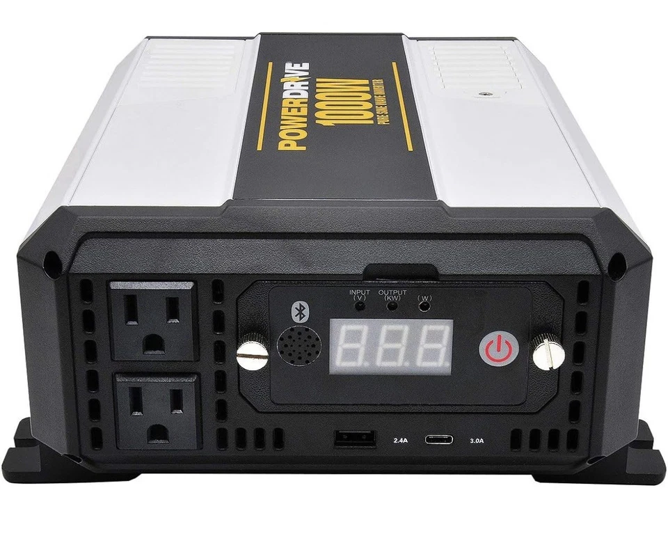PowerDrive 1000 Watt Bluetooth Pure Sine Wave Power Inverter~PDIPS1000B - Image 2 of 4