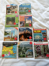 LOT OF 10 3PK GAF VIEW MASTER REELS STATES DC HOLLWOOD MIR WOODS ALL BOOKLETS