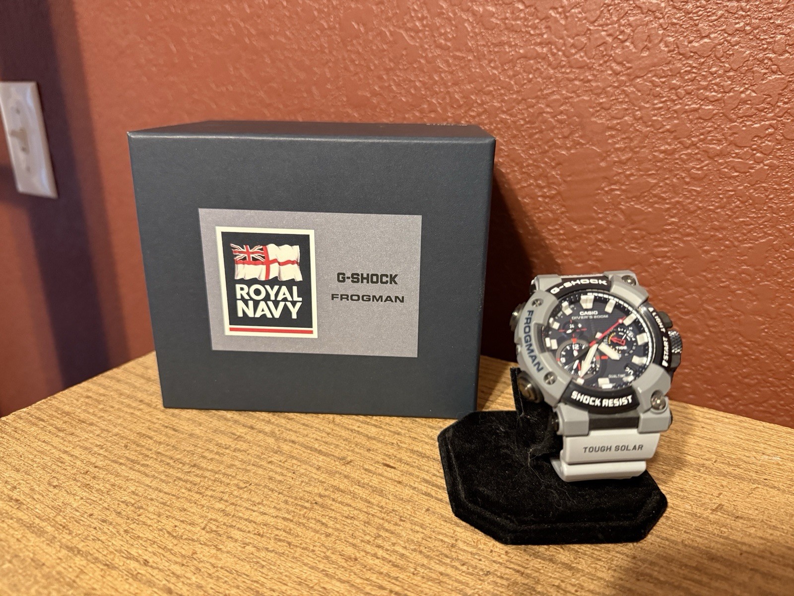 Casio G-Shock GWF-A1000RN Frogman Royal Navy Full Set + Metal Band Mint