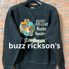 Buzz Rickson's Sweatshirt L Black V-Gusset Japan Made Pre-Owned JAPAN