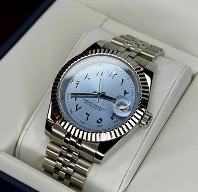 Noctyx Ice Blue 40mm Automatic   Authentic NH35 Steel Watch