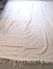 Ditton Hill Cream Wool/Mohair Throw/Blanket