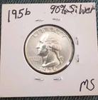 Almost Proof! 1956-P Washington 90% Silver Quarter. So Pretty