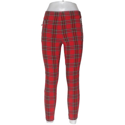 Zara, Hose, Größe: XS, Rot/Mehrfarbig, Elasthan/Polyester/Viskose, Karo #BGo
