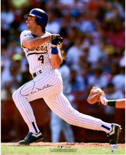 Paul Molitor Milwaukee Brewers Autographed 16" x 20" Hitting Photograph