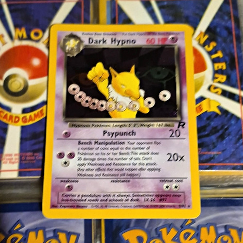 Pokémon TCG Dark Hypno 9/82 Team Rocket Unlimited Holo Rare 60 HP EN