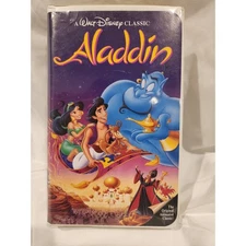 Vintage Rare Aladdin (VHS,1993) Black Diamond Walt Disney Classic