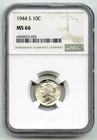 1944-S Mercury Silver Dime NGC MS 66 Certified - San Francisco Mint - Q161