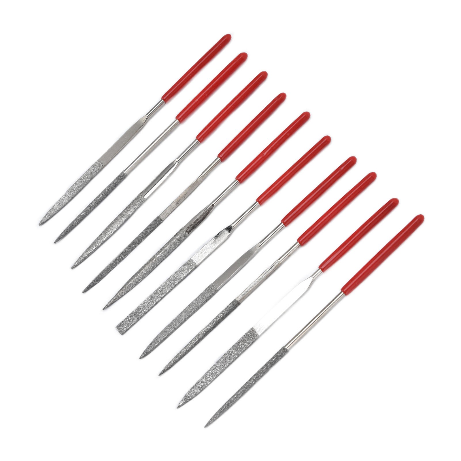 10Pcs Needle File Set Hardened Sturdy Durable Comfortable Handle Convenient Jewe