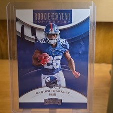 Panini 2018 Contenders Saquon Barkley #RYA-SB Rookie of the Year Giants NFL Card. rookie card picture