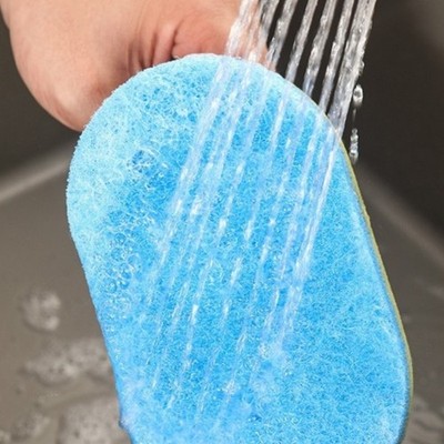 Reinigungsschwamm B��rste Bad Schrubber verdickter Schwamm Design Bodenreiniger