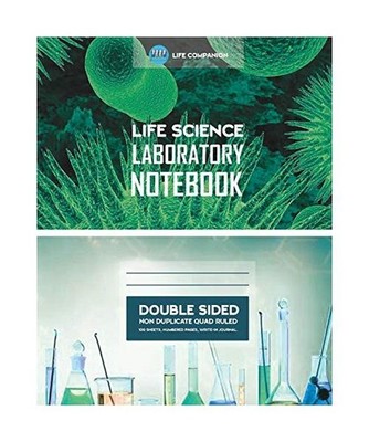 Life Science Laboratory Notebook, Non Duplicate, Write-in Blank, Double Sided, 1