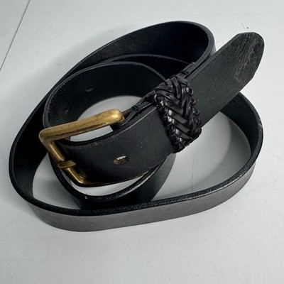 Vintage Tarox Women s Leather Belt Black Leather XL Measures 34-36