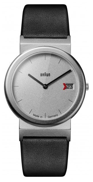 Braun Classic Quartz 1991 Tribute Design (34mm) Grey Dial / Black Leather AW50