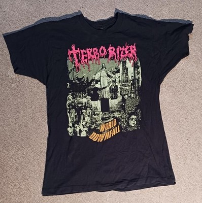 Terrorizer World Downfall 1990 Shirt Vintage Napalm Death  Morbid Angel Nausea