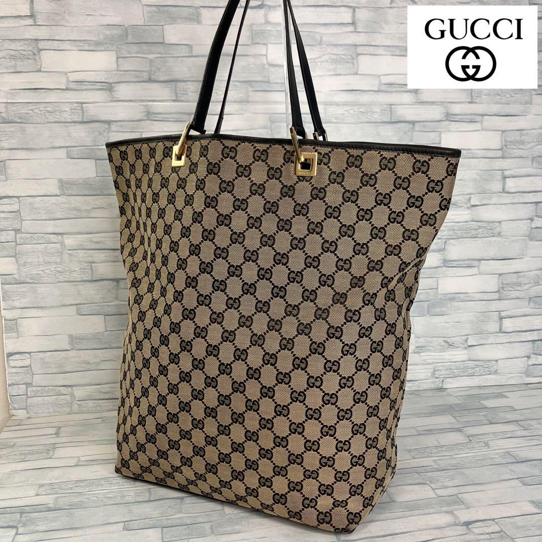 Gucci GG Monogram Canvas Tote Bag for Women 100% Authentic Luxury Handbag  