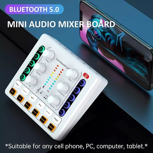 M8 Sound Card Body Professional Audio Equipment Optimized for Live Streaming - Zdjęcie 9 z 13