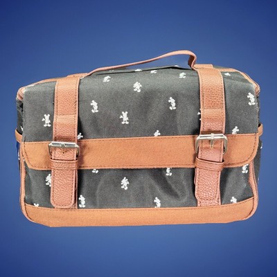Picnic Time Disney Mickey Mouse Lunch Tote Canvas Faux Leather Accents Pockets