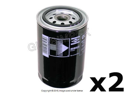 VW Golf Jetta 1.6 Audi Oil Filter (2) MAHLE OEM NEW + 1 year Warranty