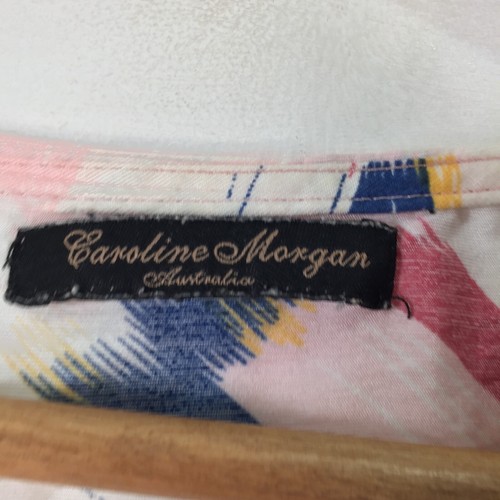 Caroline Morgan womens blouse top size 12/14 multicolour 3/4 sleeve 110244 - Picture 3 of 8