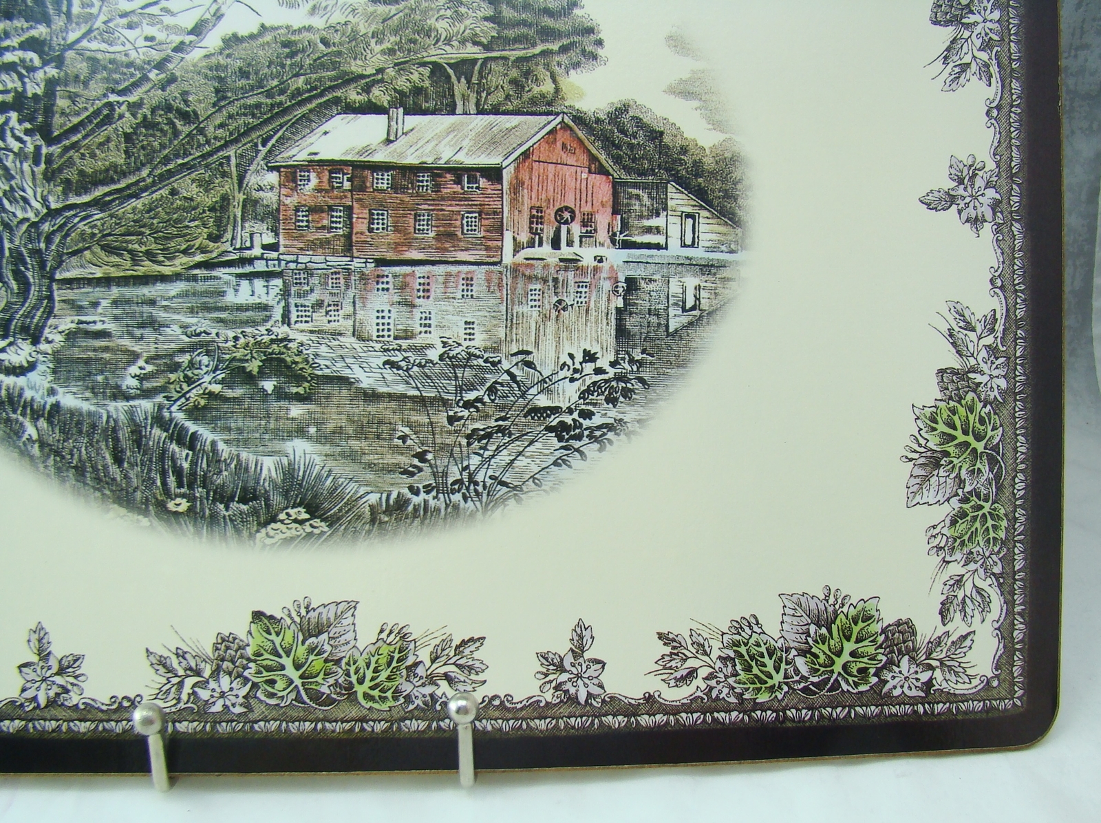 Johnson Brothers THE FRIENDLY VILLAGE Cork Back Placemat 15 3/4" x 11 3