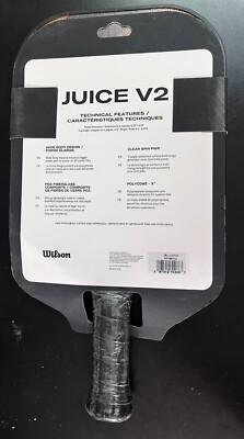 Wilson Juice V2 Pickleball Paddle | Fiberglass Composite 8oz 4.75