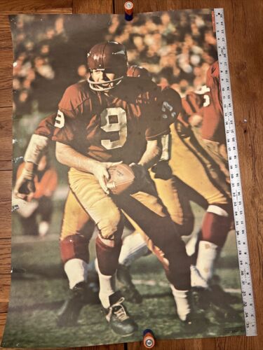 Vintage 16N9 Sonny Jurgenson Poster NFL 1968 Washington￼ Redskins Football - 第 1/11 張圖片