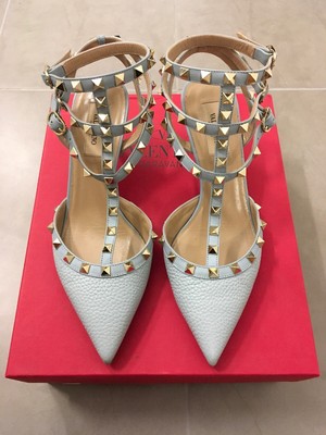 valentino rockstud light blue