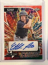 2023 Leaf Eclectic Ethan Petry RC Auto - SP Gold Superfractor Rookie True #d 1/1
