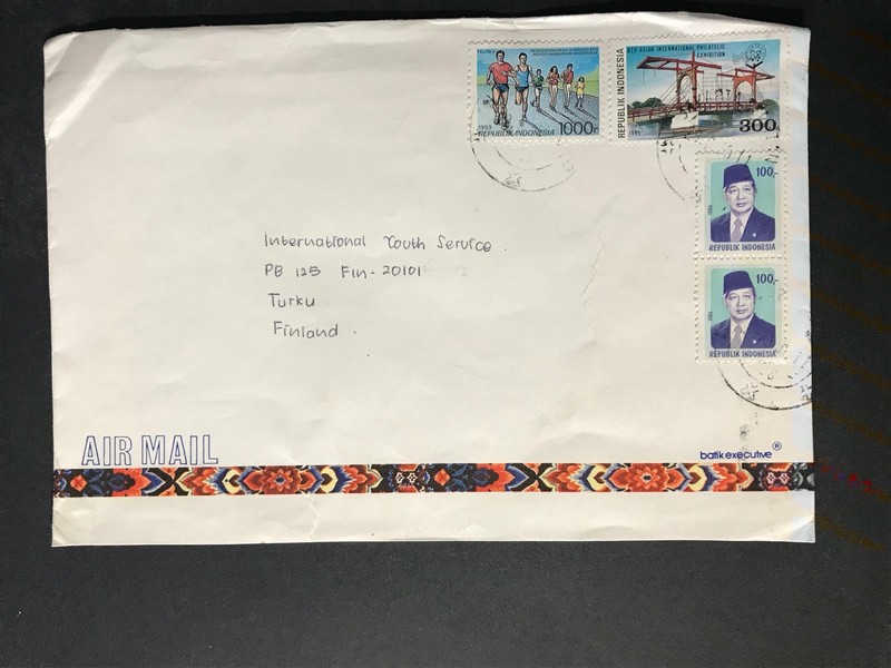 Indonesia #780//B242 Cover to Finland 1970-1999 Cover #958