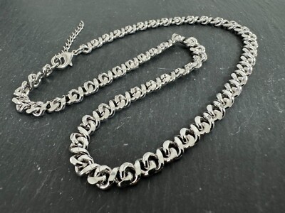 Collier Achter Design 45+5 cm  x Palladium plattiert x 36,2 Gramm