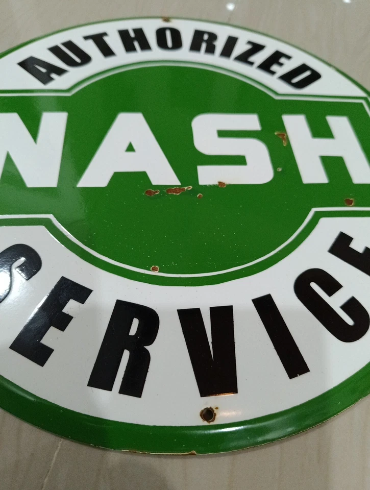 Vintage NASH Authorized Service not Porcelain 1950'S Era - Image 3 of 4