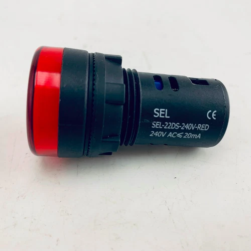 SEL SEL22DS240VRed 22mm LED Pilot Light 240V AC RED - NEW - Picture 2 of 2