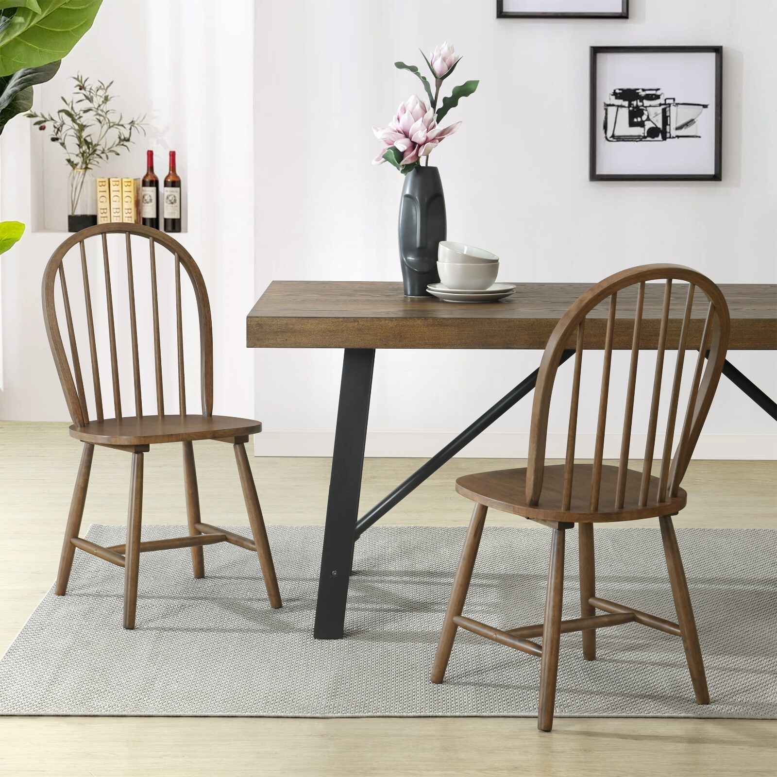 S With Rubberwood Frame