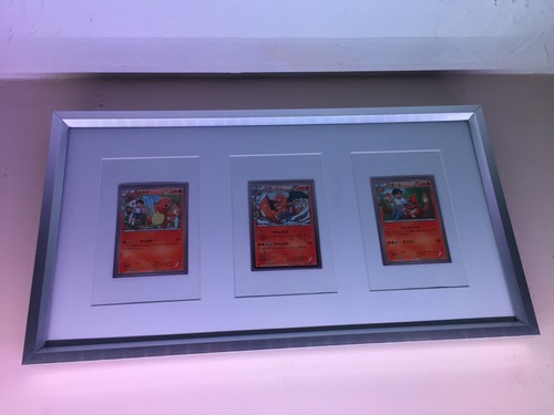 Charizard, Charmeleon, Charmander, 1st Edition, Pokekyun Collection, Framed - Picture 2 of 6