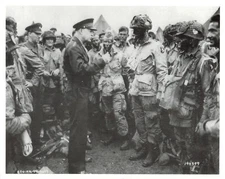 WW II Veterans Committee Flyer 8x10 Eisenhower Print Photo D-Day Invasion  *P10c