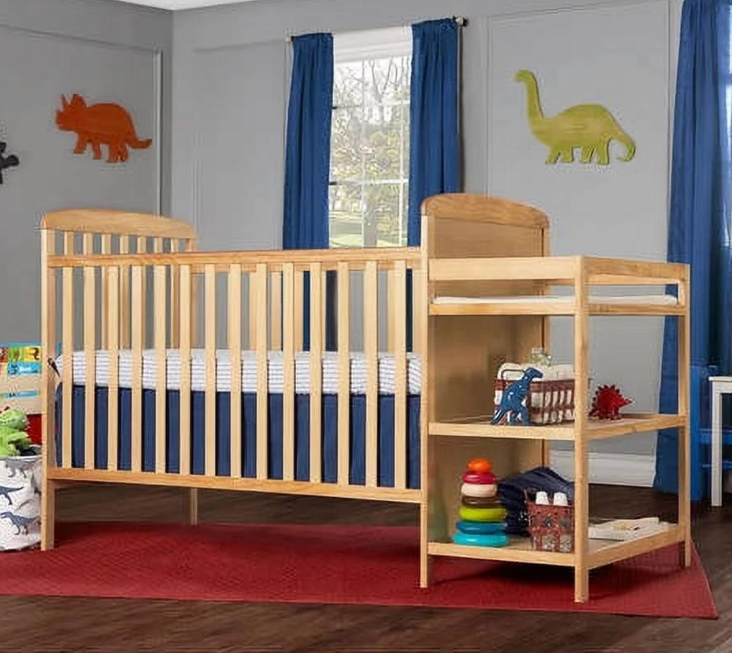 Cunas Para Bebes Convertible Cama Para Niños Marco Cambiador Baby Crib Natural