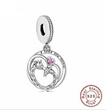 💖 Giraffe Charm I Love You Forever Genuine 925 Sterling Silver  