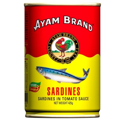 Ayam Brand Sardines in Tomato Sauce   Malaysian Classic Canned Fish  425g