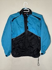 Vintage 90s Pro Spirit Blue Full Zip Windbreaker Track Jacket Womens Small