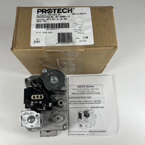 NEW White Rogers Combination Gas Valve 36E55-222 Protech 60-23490-11 Genuine OEM
