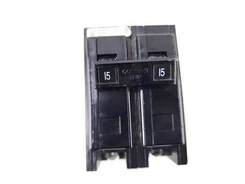 Used Eaton Circuit Breaker Quicklag 15A Cutler Hammer 2 Pole Type QBH