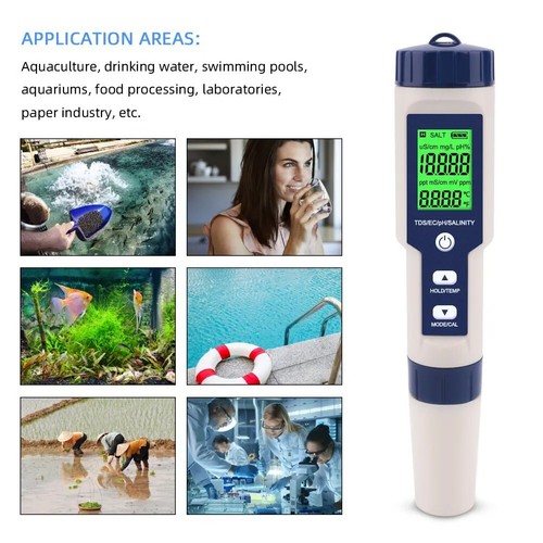 5IN1 YIERYI Digital Water Quality Tester Meter Pen TDS PH EC Salinity Monitor AU - Picture 15 of 19