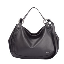 Maria Carla Woman's Fashion Luxury Leather Handbag, Smooth Leather Bag, Woven Br