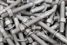 (10) Galvanized Concrete Wedge Anchor Bolts 5/8 x 6 Includes Nuts & Washers