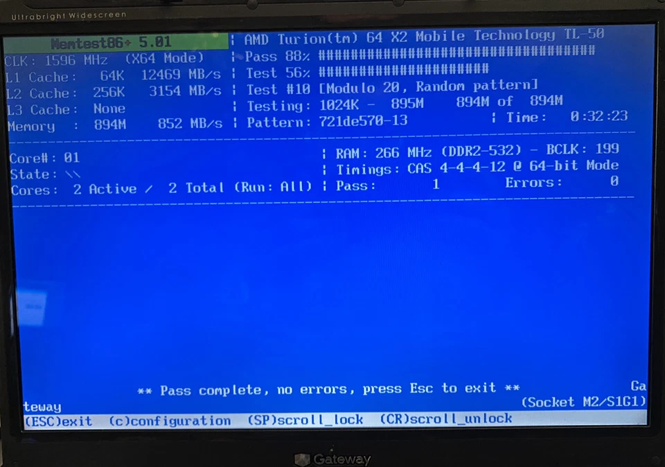 Nanya NT1GT64UH8D0FN-3C 1x1GB PC2-5300S DDR2 Memory 200pin So-Dimm - Image 3 of 3