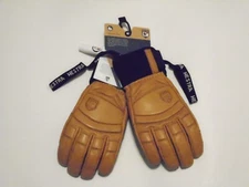NEW! Hestra Fall Line Alpine Pro Leather 5 Finger Ski Gloves Color Cork 7 Small