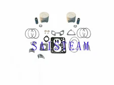 Z602 Engine Rebuild Kit Piston Main Bearing Rod Bearing Gasket Set Fits Kubota