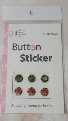 Home Button Sticker Protector For IPhone IPad Angry Birds NEW