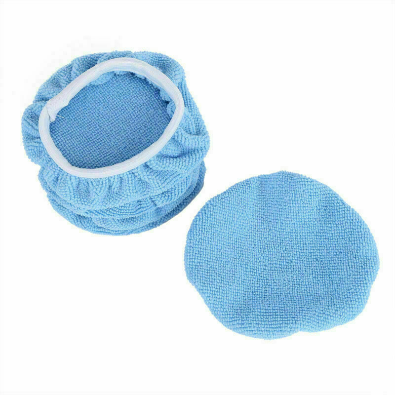 Auto Car Polisher Pads Soft Microfiber Polishing Bonnet Waxing Buffing Cover NEW